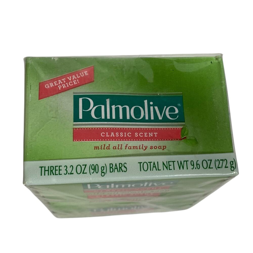 Palmolive 3 Pack Bar Soap Mild All Family 3.2oz. ea. Classic Scent NIB Sealed - Picture 2 of 8
